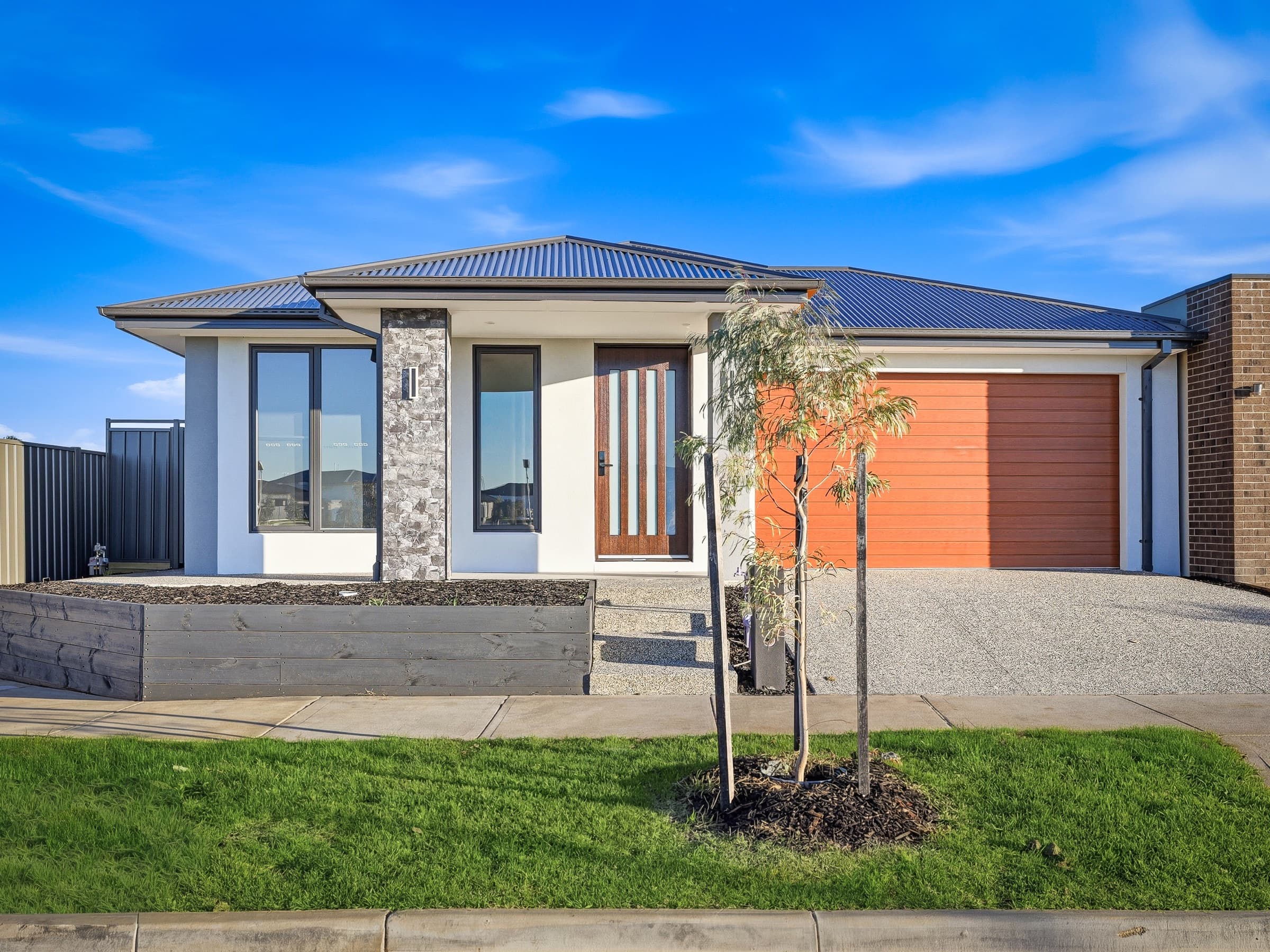 A completed Zaman home, photographed as built