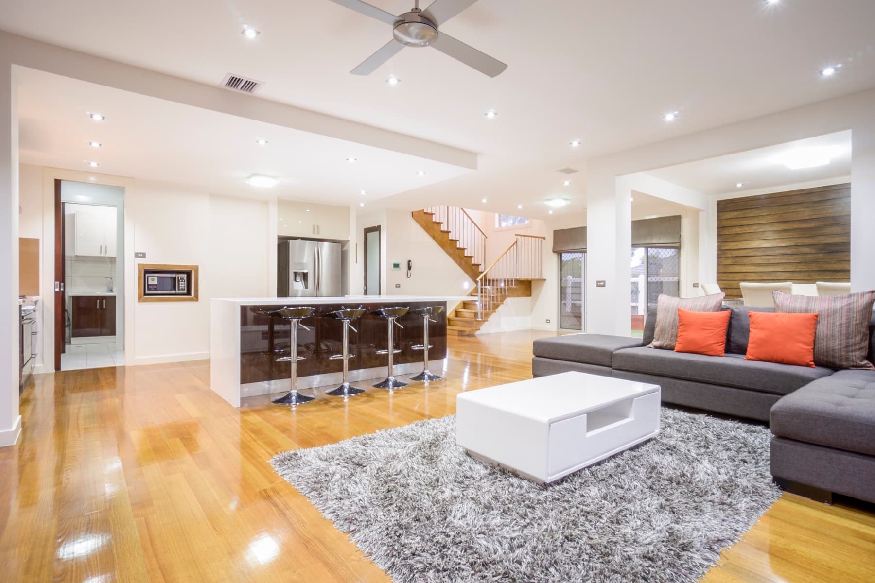 Inside Project Waterways, a completed Zaman home